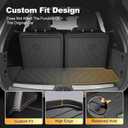 Cargo Liner & Third Row Seat Back Mats Custom Fit for Cadillac XT6 20202025 2026, TPE All Weather Waterproof Rear Cargo Mat Rear Trunk Liner Back Seat Cover Protector Trunk Mat Tray Pad Boot
