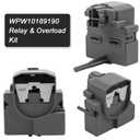 2319792 W10197428 W10189190 TSD2 Refrigerator Start Device Compressor Run Capacitor W10662129 Fit for Whirlpool Kenmore Refrigerator Freezer,241527803 241941003 2255198,12vf-AMI PARTS