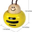 I'm Wooden Music Box Mechanism - Rock n Roll Dancing Bug on Flower Playing Minuet No.3 for Kids (Bee)