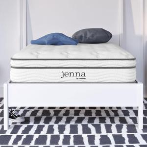 Modway Jenna 8 Innerspring and Memory Foam Twin Mattress With Individually Encased Coils, White