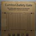 Cumbor 29.7-46" Baby Gate for Stairs, Mom's Choice Awards Winner-Auto Close Dog Gate for The House, Gifts for Mom, Easy Install Pressure Mounted Pet Gates for Doorways, Black