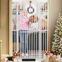SHYUJAJIE 71 Inch Extra Tall Pet Gate for Cats
29.92"-48" Adjustable Wide Dog Gates,Pressure Mounted Walk Through Tall Pets Gate for Doorways,Hallway,Stairs,Black
