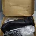 Projector Stand Tripod Adjustable, Laptop Height from 23.5 to 46.5 inches with Gooseneck Phone Holder, Floor for Office, Home, Stage, Studio, DJ Racks Holder Mount, 23.5inch-46.5inch (Black)