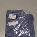 NAUTICA Men's Button Down Dress Shirt Slim Fit for Men 4-Way Stretch Print Business Casual Shirts Wrinkle Resistant, 34/35