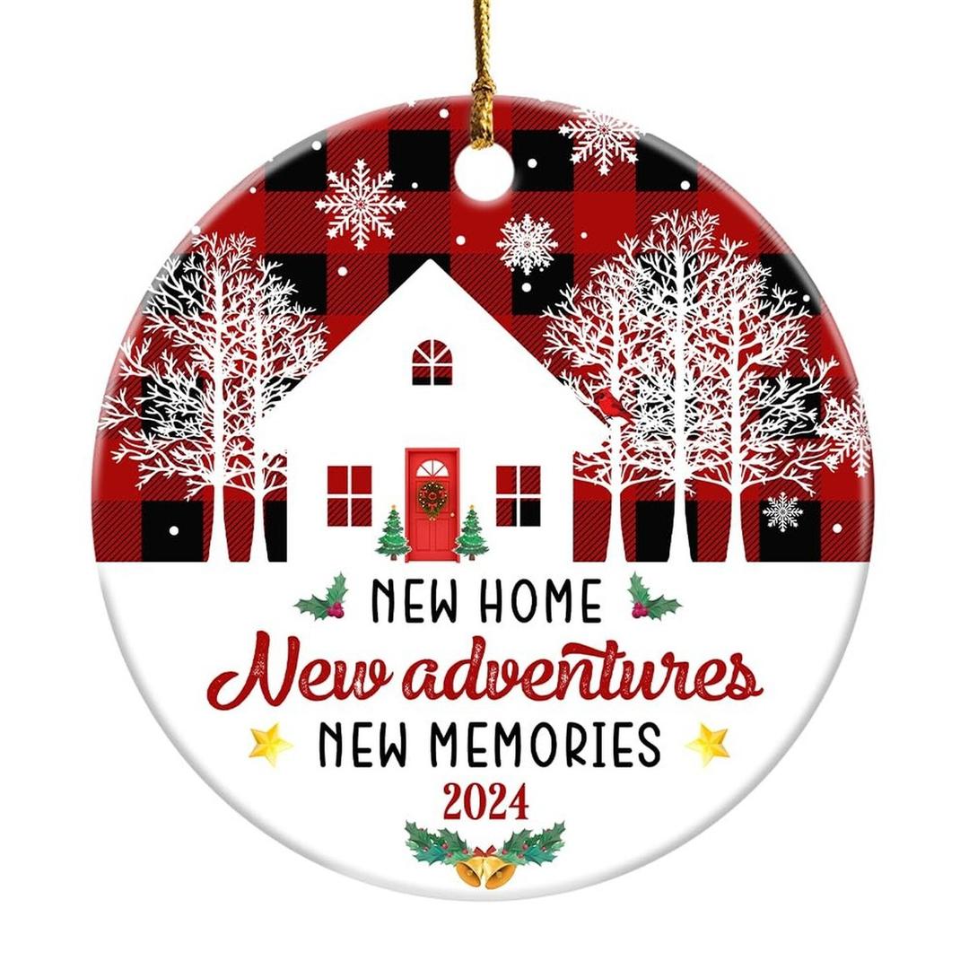 Fastpeace New Home Ornament 2024 – Housewarming Gift for New Homeowners, Couples, or Family – Unique Keepsake Decoration for First House or New Home Christmas Ornament 2024