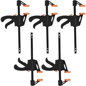 6 Inch Bar Clamps for Woodworking, 2 Pcs Trigger Quick Grip, Mini Clamps for Wood Gluing
