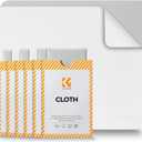 K&F CONCEPT 6 Pack Lens Cleaning Cloth | Microfiber Cleaning Cloth | Glasses Cleaning Cloths | Eyeglass Lens Cleaner | Eyeglasses, Camera Lens, VR/AR Headset, and Screen Cleaning | White & Grey