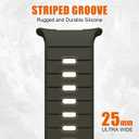 6Pack Rugged Sport Band for Samsung Galaxy Watch Ultra Bands 47mm Men/Women,Two Tone Silicone Waterproof Strap Compatible with Samsung Watch Ultra Band,Galaxy Watch 7 Ultra Bands Replacement Correa Reloj