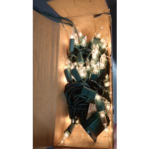 PREXTEX 200 Count Clear Christmas Tree Lights - 40 ft Warm Incandescent String Lights with Green Wire - Indoor and Outdoor Mini Light for Christmas, Holiday Decorations, Trees, Fences, Patios and More