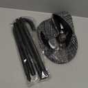 100th Day Old Man Costume 1920s Grandpa Accessories Newsboy Hat Glasses Moustache Eyebrows Pocket Watch(Vivid Style)