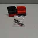 LIZAAL 2-Pack Wrapping Paper Cutter with Wheels | Straight Line Gift Wrap Cutter for Birthday and Christmas, Fits Various Rolls and Papers, Includes 2 Replaceable Blades (Black & Red)