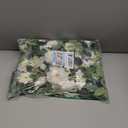 Faux Arch Flower Swag Set of 2 for Wedding Welcome Signs Floral Swag Wedding Reception Ceremony Signs Decor (White)