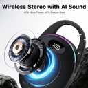 Portable Mini Bluetooth Speaker with HD Sound, LED Power Display, Big Pro Sound with Punchy Bass,Integrated Carabiner, 25H Playtime, Colorful RGB Lights, TWS pairing,Outdoor/Party/Travel, Gift Ideas