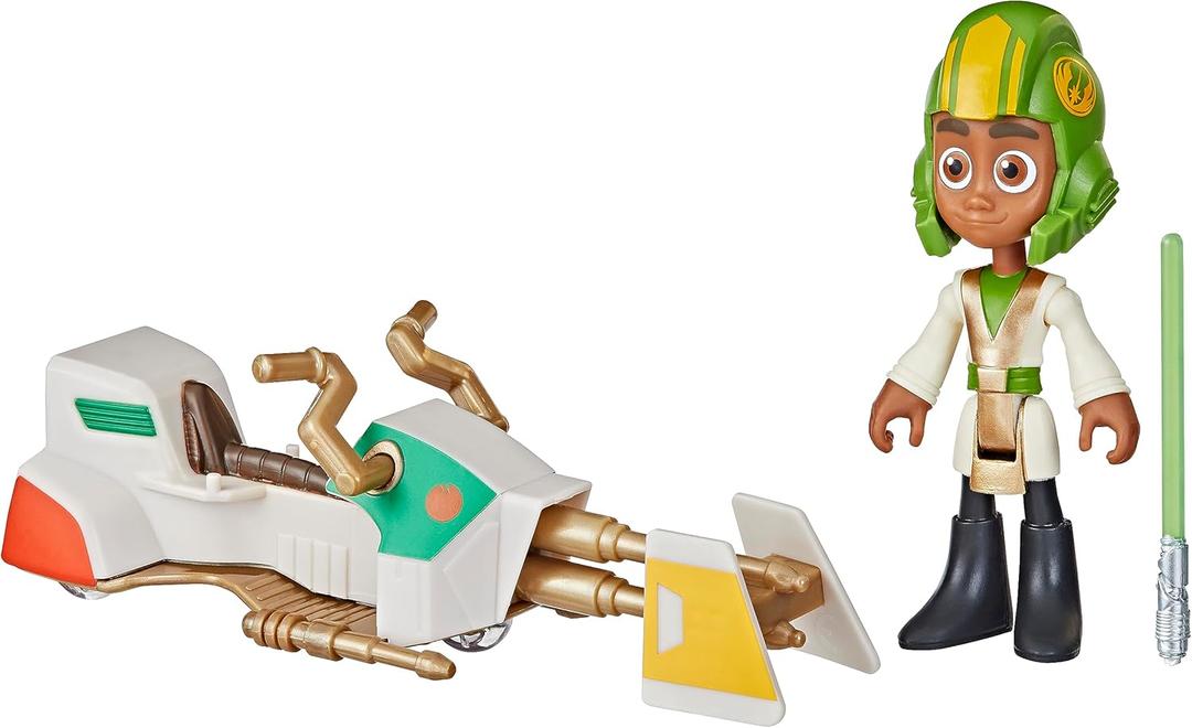 Star Wars: Young Jedi Adventures Kai Brightstar Figure & Speeder Bike, 4-Inch Scale Action Figures & Vehicles, Toys, Preschool Toys for 3 Year Old Boys & Girls Star Wars: Young Jedi Adventures Kai Brightstar Figure & Speeder Bike, 4-Inch Scale Action Figures & Vehicles, Toys, Preschool Toys for 3 Year Old Boys & Girls