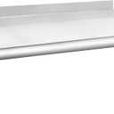 HARDURA Stainless Steel Shelf 14" x 24", 240lb Commercial Shelves Wall Mount Metal Shelving with Backsplash and Brackets for Kitchen, Restaurant, Laundry Room and Home