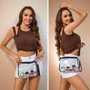 Bagenius Clear Bag for Stadium Events, Clear Purse with Detachable Strap, Sports fan Handbag Purses for Game Day and Concert