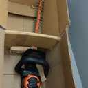 BLACK+DECKER 22" Electric Hedge Trimmer, Lightweight 4.0 Amp Corded Dual Action Shrub Trimmer, Full Wraparound Handle, High Output Low Vibration (BEHT350FF)