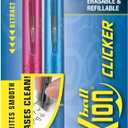 PILOT FriXion Clicker Erasable, Refillable & Retractable Gel Ink Pens, Fine Point, Assorted Color Inks, 2-Pack (31483)