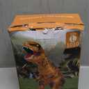 miwhse Halloween Inflatable Dinosaur Costume Adult Fancy Dinosaur Suit Blow up Trex Costume Full Body Dino Costume For Halloween Cosplay Party(brown) Size L