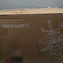 Sweetcrispy Computer Gaming Chair - PU Leather Ergonomic Lumbar Support with Flip-up Armrest and 360° Swivel Wheels, Height Adjustable Task Home Office Desk Video Racing, Red