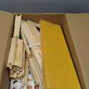 BeeCastle 10-Pack Beehive Bee Frames Waxed Foundation with Complete Unassembled Commercial Frames, 6-1/4-Inch (Yellow)