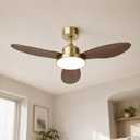 GREENEVER 42" Ceiling Fan with Lights, Remote, Quiet DC & High Airflow