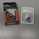 2 in 1 Rugged Metal Case for Samsung Galaxy Watch 8 Classic 46mm Cases SmartWatch, Matte Metal & Clear PC Back Cover Protect Accessories with Cleaning Cloth for Women Men - Titanium