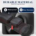 2x4 Nylon Pool Cue Case–Holds 2 Butts & 4 Shafts,Waterproof & Dustproof Pool Stick Bag Dual Shoulder Straps,Padded Handle,Smooth Dual Zippers for Pool Cue Multiple Colors
