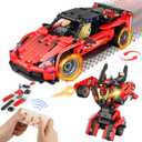 Remote Control Racing Car Building Kit, Compatible with Lego STEM Toys for Kids 2 in 1 Model Car Kit 425 PCS, Gifts Toys for Age 6-12 Years Old Kids Boys