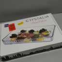 Borosilicate Glass Baking Dish for Oven, Casserole Dish, Heat Resistant Glass Ovenware, 16 in x 11 in Rectangular Baking Tray, 2 inches Height and 4-Quart Capacity Glass Cookware