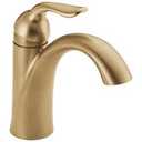 Single Handle Bathroom Faucet In Champagne Bronze