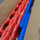 Patent Authorized Giant 4 Connect in a Row Game, Height Adjustable Jumbo Yard Games for Kids and Adults Outdoor Play, Backyard Large Four Connect Floor Games (Blue/Red)