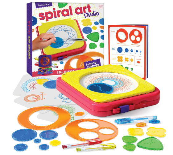Dan & Darci Spiral Art Kit for Kids Craft Set for Girls & Boys Ages 612 Gifts for 6, 7, 8, 9, 10 Year Old Girl, Boy Toys and Crafts Kits Gift Arts Birthday Retro Vintage Ideas Drawing