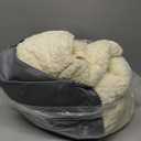 Topblan Weighted Blanket for Adults, 48" x 72" 12lbs, Soft Sherpa Twin Size Heavy Blanket with 3D Jacquard Flannel Fleece Weighted Blankets for Couch and Bed