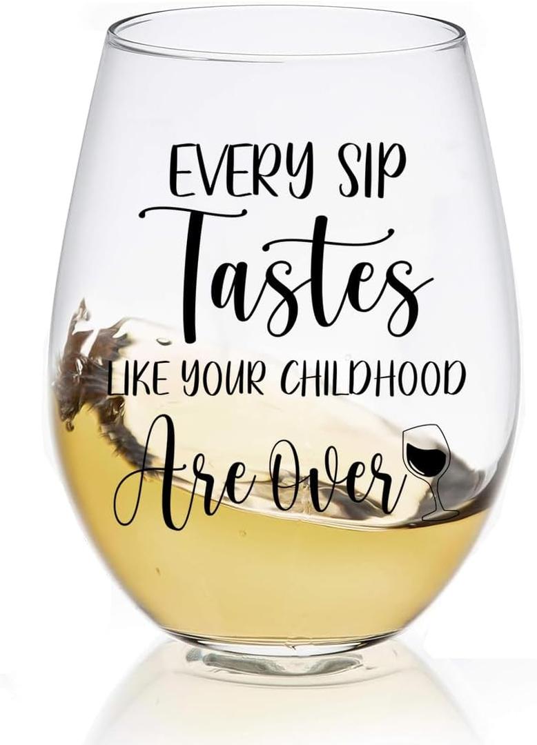 2 x 18th Birthday Gifts for Men Women - 18th Birthday Decorations for Women Turning 18 Years Old- 18 Year Old Gifts for Women Men 18th Birthday Personalized Gifts- Stemless Wine Glass (18th)