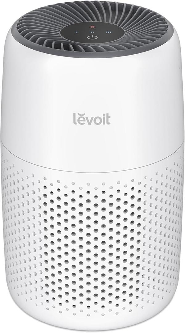 LEVOIT Air Purifiers for Bedroom Home Dorm, AHAM VERIFIDE, 3-in-1 Filter Cleaner With Aroma Pad, Filters Smoke, Allergens, Pet Dander, Odor, Dust, Office, Desktop, Core Mini-P, White