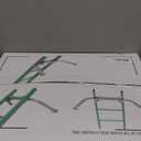 Ladder Stabilizer,Heavy Duty Aluminum Extended Ladder Accessory for Roof Gutter Guard Cleaning Tools,Ladder Stand-Off Wing Span/Wall Ladder Hooks with Non-Slip Rubber Bottom pad.(Patent)