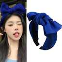 Blue Hair Band With Bow Headband Hair Band for Women Halloween Headband for Girls Bowknot Headband for Women Hair Accessories for Birthday Halloween Party Cosply Headband Bow Halloween Accessories