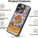 Magnetic for iPhone 11 Magsafe Case Cute Aesthetic - Durable Fashion Funny Phone Case - Girly Cowboy Pattern Print Cover Design for iPhone 11 6.1" Black