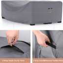 Mrrihand Heavy Duty Patio Furniture Covers, Outdoor Furniture Covers Waterproof Sectional Sofa Set, Patio Table and Chair Set Cover 98" L78" W30" H,Grey