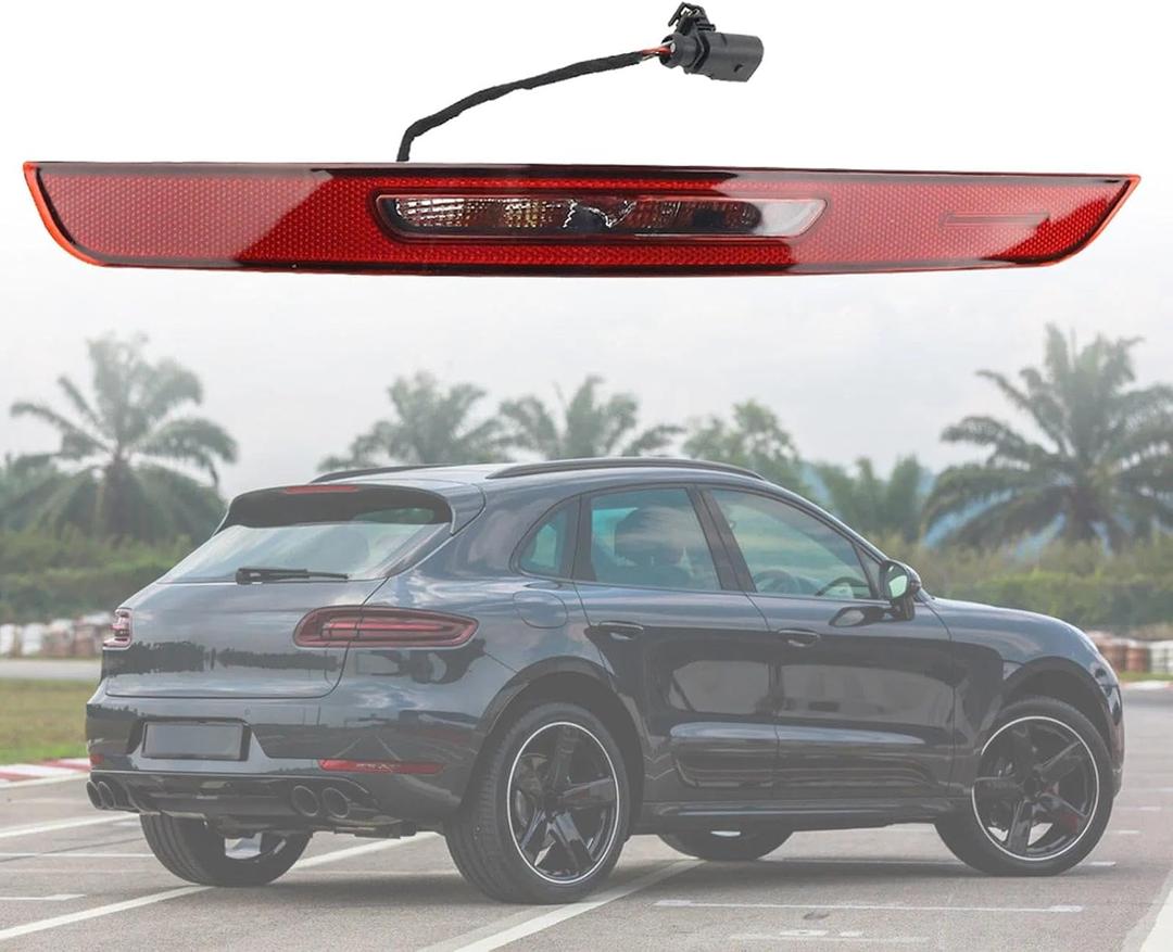 Right Rear Bumper Reflector Light Compatible with 2014-2021 Porsche Macan