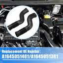 uxcell 1 Pair Car Air Intake Hose Tube for Mercedes-Benz GL450 GL550 2008-2012 No.A1645051461/A1645051361 Plastic Black