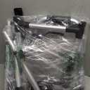 Folding Walker with 2 Precut Tennis Balls, 5" Wheels Lightweight Walkers for Seniors and Adults, Supports Up to 350 Pounds, Adjustable Height, Compact Standard Walker