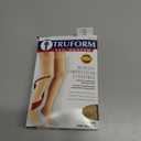 Truform 30-40 mmHg Compression Stockings for Men and Women, Thigh High Length, Dot-Top, Closed Toe, Beige, Large