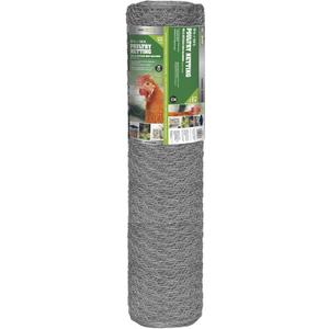 YARDGARD  2 in. Twisted Mesh Wire Fence  36 in. x 150 ft. 20Gauge Galvanized Steel  for Poultry Netting | Chicken Coops | Garden Protection and Plant Support