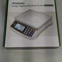 Atogou 110lb Food Scale, Commercial Kitchen Scale with Price Computing, Plug-in Usable, 0.05oz/1g, 304 Stainless Steel, for Cooking, Vegetables, Farm, Industry, Counting. LC300 Silver