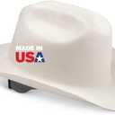 Jackson Safety Cowboy Hard Hat - Non-Vented, Full Brim, 4-Point Ratchet Suspension Safety Helmet for Men & Women - ANSI Z89.1 Class E & OSHA Compliant - Made in USA, Medium