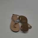 DREAM PAIRS Flat Sandals for Women Dressy Rhinestone T-Strap Thong Flat Sandals for Summers Dress Beach (9, Nude)