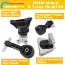 Set of 4 Engine Motor and Trans Mount Compatible with 2006-2011 Honda Civic 1.8L Automatic Transmission, Replace OE A4530 A4534 A4543 A4546