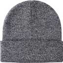 Glooarm Beanie for Men Women Knit Winter Hats Beanies Warm Slouchy Unisex Cuffed Beanies Skull Caps (White)
